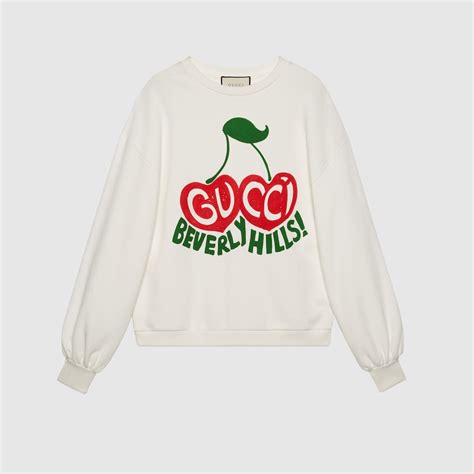 cherry gucci sweatshirt|Gucci sweatshirt vintage.